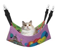 XZDAL PetrifyingParade Hamac velouté doux pour chat réglable avec crochets métalliques double face pour un confort ultime