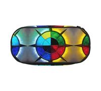 Xzdal Shine in All Directions Trousse à crayons imprimée pour ranger des articles de papeterie ou des cosmétiques, répondant à divers besoins de stockage, Noir , Taille unique, Trousse de beauté