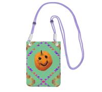 XZDAL Smiley Citrus Sac à bandoulière pour téléphone portable Noir pour femme, tendance et réglable, léger pour un usage quotidien, violet, Taille unique