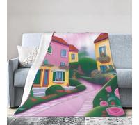 XZDAL Sweet Romance Couverture en flanelle 152,4 x 127 cm pour l'hiver légère et chaude pour lit, canapé, camping, voyage, utilisation à la maison