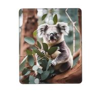 XZDAL Tapis de souris en caoutchouc épais multicolore motif koala cartoon 25,4 x 30,5 cm pour bureau, jeux, étude et bureau