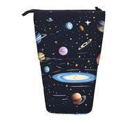 XZDAL The Solar Family Trousse à crayons avec design extensible, portable et léger pour ranger des articles de papeterie, petits objets