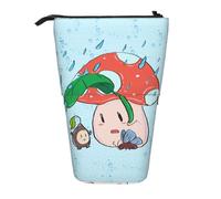 XZDAL Trousse à crayons avec motif de graines de tournesol et champignons, portable et légère, rangement pour papeterie, petits objets