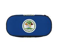 Xzdal Trousse à crayons imprimée drapeau du Belize pour ranger des articles de papeterie ou des cosmétiques, répondant à divers besoins de stockage, Noir , Taille unique, Trousse de beauté