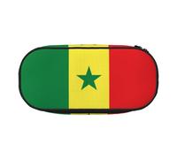 Xzdal Trousse à crayons imprimée drapeau du Sénégal pour ranger des articles de papeterie ou des cosmétiques, répondant à divers besoins de stockage, Noir , Taille unique, Trousse de beauté