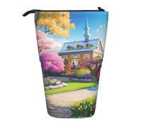 XZDAL Trousse à crayons licorne avec motif de conte de fées extensible, portable et légère pour ranger des articles de papeterie, petits objets