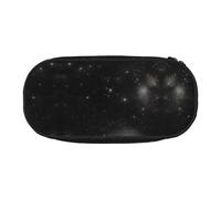 Xzdal Trousse à crayons noire et blanche avec imprimé galaxie pour ranger des articles de papeterie ou des cosmétiques, répondant à divers besoins de stockage, Noir , Taille unique, Trousse de beauté