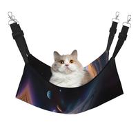 XZDAL Velouté Doux Un univers fascinant Hamac L pour animaux de compagnie, réglable avec crochets métalliques, double face pour un confort ultime