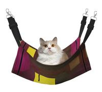 XZDAL Velvety Soft a Live Performance Hamac L pour chat réglable avec crochets métalliques double face pour un confort ultime