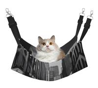 XZDAL Velvety Soft a Urban Vibes Hamac L pour chat réglable avec crochets métalliques double face pour un confort ultime