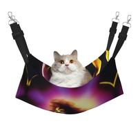 XZDAL Velvety Soft Performer's Glow Hamac L pour chat réglable avec crochets métalliques double face pour un confort ultime