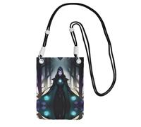 XZDAL WraithsAndWitches Sac à bandoulière pour téléphone portable, noir, pour femme, tendance et réglable, léger pour un usage quotidien, Noir , Taille unique