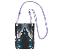 XZDAL WraithsAndWitches Sac à bandoulière pour téléphone portable, noir, pour femme, tendance et réglable, léger pour un usage quotidien, violet, Taille unique