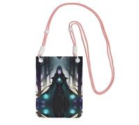 XZDAL WraithsAndWitches Sac à bandoulière pour téléphone portable, noir, pour femme, tendance et réglable, léger pour un usage quotidien, rose, Taille unique