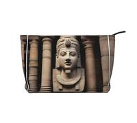 XZDCAL a Ancient Relics Trousse de maquillage en velours côtelé avec doublure robuste pour voyage et usage quotidien, noir, taille unique, Noir , Taille unique