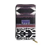 XZDCAL a On Stage Portefeuille long en cuir tendance pour filles et femmes avec plusieurs compartiments, noir, taille unique, Noir , Taille unique