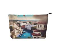 XZDCAL a Travel Dreams Trousse de maquillage en velours côtelé avec doublure robuste pour voyage et usage quotidien, noir, taille unique, Noir , Taille unique