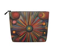 XZDCAL Artistic Expression Trousse de maquillage monocouche aspect lin avec fermeture éclair pour répondre à vos besoins quotidiens ou de voyage, noir, taille unique, Noir , Taille unique