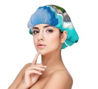 XZDCAL Bonnet de nuit en satin pour adulte - Doux - Pour la protection des cheveux et la coiffure - Noir - Taille unique