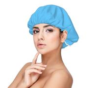 XZDCAL Bonnet de nuit en satin pour adulte Motif drapeau de Sainte Lucie Noir