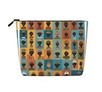 XZDCAL Cultural Icons Trousse de maquillage monocouche aspect lin avec fermeture éclair pour répondre à vos besoins quotidiens ou de voyage, noir, taille unique, Noir , Taille unique