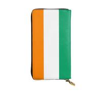 XZDCAL Drapeau de la Côte d'Ivoire Portefeuille Mode Longue Pochette en Cuir pour Filles et Femmes avec Plusieurs Compartiments Noir Taille Unique, Noir , Taille unique