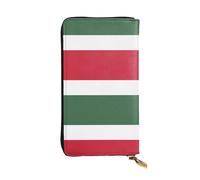 XZDCAL Drapeau de la Hongrie Portefeuille en Cuir Longue Pochette Mode pour Filles et Femmes avec Plusieurs Compartiments Noir Taille Unique, Noir , Taille unique