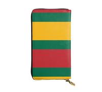 XZDCAL Drapeau de la Lituanie Portefeuille en Cuir Longue Pochette Mode pour Filles et Femmes avec Plusieurs Compartiments Noir Taille Unique, Noir , Taille unique