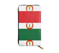 XZDCAL Drapeau de Mahabad Portefeuille en Cuir Longue Pochette Mode pour Filles et Femmes avec Plusieurs Compartiments Noir Taille Unique, Noir , Taille unique