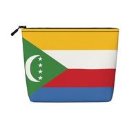 XZDCAL Drapeau des Comores Trousse de maquillage monocouche aspect lin avec fermeture éclair pour répondre à vos besoins quotidiens ou de voyage, noir, taille unique, Noir , Taille unique