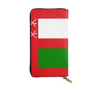 XZDCAL Drapeau d'Oman Portefeuille en Cuir Longue Pochette pour Filles et Femmes Avec Plusieurs Compartiments Noir Taille Unique, Noir , Taille unique