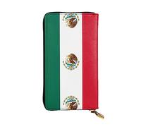 XZDCAL Drapeau du Mexique Portefeuille en Cuir Longue Pochette Mode pour Filles et Femmes avec Plusieurs Compartiments Noir Taille Unique, Noir , Taille unique
