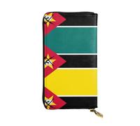 XZDCAL Drapeau du Mozambique Portefeuille en Cuir Longue Pochette pour Filles et Femmes avec Plusieurs Compartiments Noir Taille Unique, Noir , Taille unique