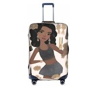 XZDCAL Élégante housse de valise glamour. La housse ne comprend pas la valise elle-même, blanc, L