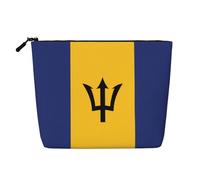 XZDCAL Flag of Barbados Trousse de maquillage monocouche avec fermeture éclair pour vos besoins quotidiens ou de voyage Noir Taille unique, Noir , Taille unique