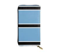 XZDCAL Flag of Botswana Portefeuille long en cuir tendance pour filles et femmes avec plusieurs compartiments, noir, taille unique, Noir , Taille unique