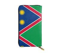 XZDCAL Flag of Namibia Portefeuille long en cuir tendance pour fille et femme avec plusieurs compartiments Noir Taille unique, Noir , Taille unique