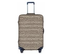 XZDCAL Housse de valise à carreaux en sergé rayé. La housse ne comprend pas la valise elle-même, blanc, XL