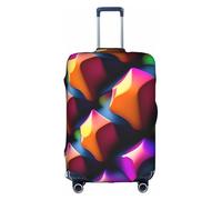 XZDCAL Housse de valise à strass tridimensionnels. La housse ne comprend pas la valise elle-même, blanc, M