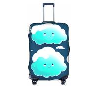 XZDCAL Housse de valise avec deux nuages timides. La housse ne comprend pas la valise elle-même, blanc, XL
