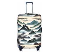 XZDCAL Housse de valise avec nuages et montagnes. La housse ne comprend pas la valise elle-même, blanc, XL