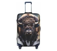 XZDCAL Housse de valise bison nord-américaine. La housse ne comprend pas la valise elle-même, blanc, XL