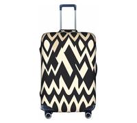 XZDCAL Housse de valise blanche à motif symétrique africain. La housse ne comprend pas la valise elle-même, blanc, S