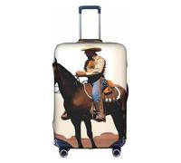 XZDCAL Housse de valise Cowboy Heritage. La housse ne comprend pas la valise elle-même, blanc, L