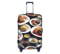 XZDCAL Housse de valise Flavorful Plates - La housse ne comprend pas la valise elle-même, blanc, S