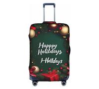 XZDCAL Housse de valise Happy Holidays. La housse ne comprend pas la valise elle-même, blanc, S