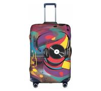 XZDCAL Housse de valise Music Vibes. La housse ne comprend pas la valise elle-même, blanc, L