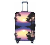 XZDCAL Housse de valise Peaceful Dawn. La housse ne comprend pas la valise elle-même, blanc, S