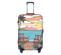 XZDCAL Housse de valise Travel Bliss. La housse ne comprend pas la valise elle-même, blanc, S