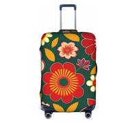 XZDCAL Housse de valise vintage en papier peint sans couture. La housse ne comprend pas la valise elle-même, blanc, XL